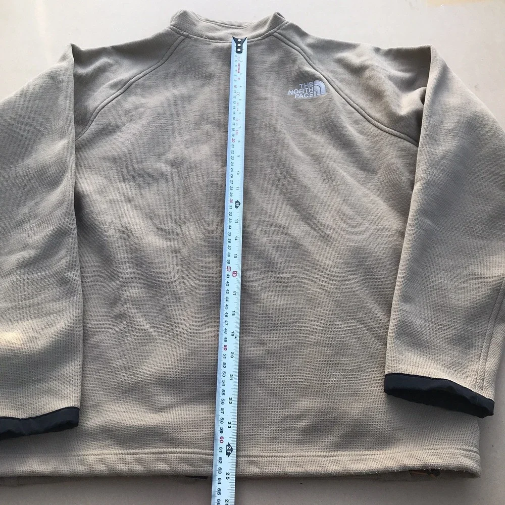 The North Face Pullover Brown Mens M Jacket Full Zip Chest Pocket Outdoor Hiking